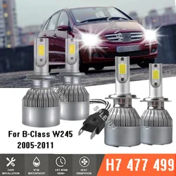 4x H7 LED Headlight Bulb Kit High Low Beam 6000K For Mercedes-Benz B-Class W245 2005-2011 2006 2007 2008 2009 2010 2011