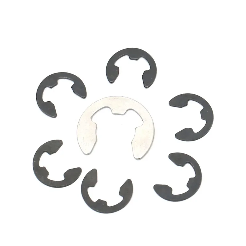M1.2 M1.5 M2 M2.5 M3-M24 GB896 E Type Circlip Open Retaining Ring 304 316 Stainless Steel 65Mn Nickel Plated E Clip Snap Ring