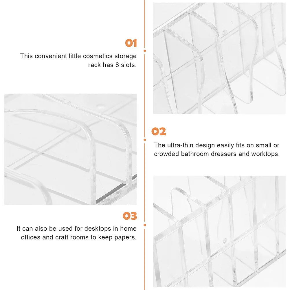 

2pcs Eyeshadow Box Clear Divided Makeup Palettes Organizer Storage Holder For Countertop Vanity Organizing Premium