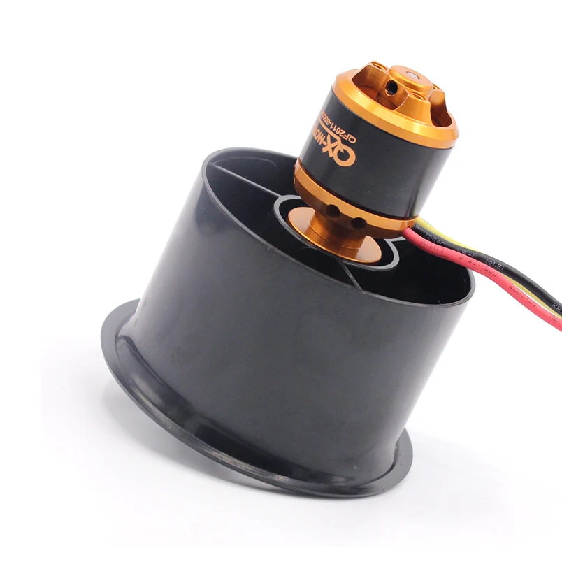 QX-MOTOR QF2611PRO 3750KV 12-Blades QF2611 4500KV Brushless Motor with 64mm 5 Paddles EDF Ducted Fan for RC Drone