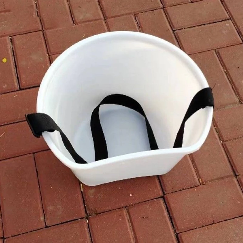 【HG】Thickened Plastic Fruit Picking Bucket Adjustable Shoulder Strap High Load For Orchard Harvest Gardening