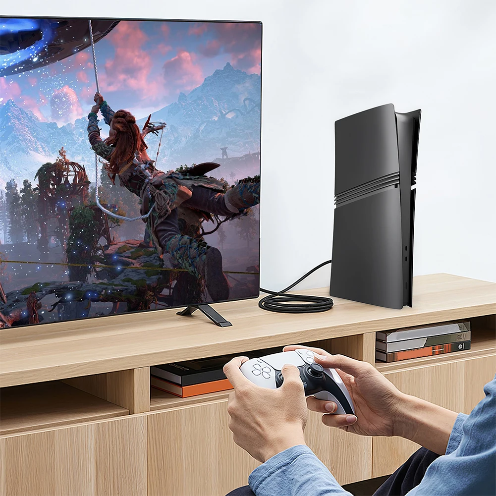 Coque rigide anti-rayures en ABS pour PS5 Slim Pro, plaque frontale, couvercle de console, peau anti-poussière, disque numérique