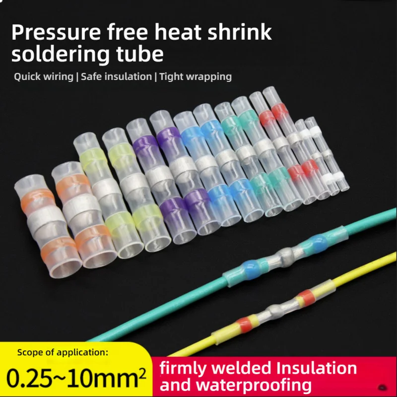 Waterproof solder sealing wire connector set 0.25-6 mm² Heat shrinkable for automatic marine insulation