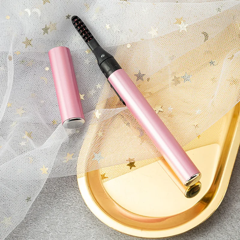 Tragbarer Stift Stil Wärme Curling elektrische Wimpern zange elektrisch beheizte Wimpern Wimpern Pfropfen langlebige Make-up-Werkzeuge