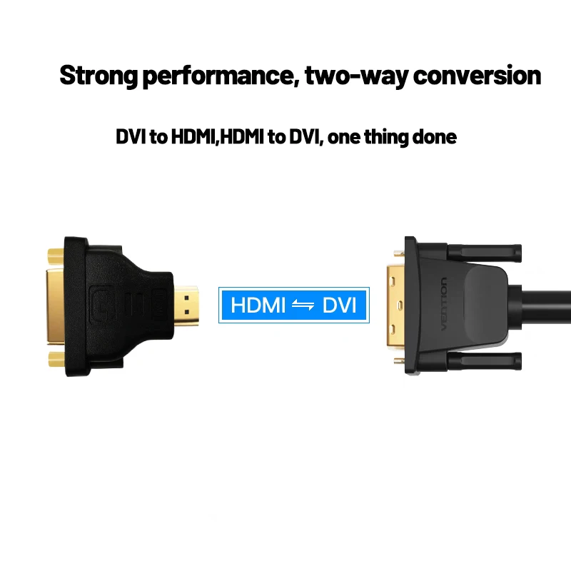 HDMI ตัวผู้ไปยัง DVI ตัวเมีย (24 + 5) อะแดปเตอร์เช่นเดสก์ท็อปโน้ตบุ๊คจอมอนิเตอร์โปรเจคเตอร์ฯลฯ