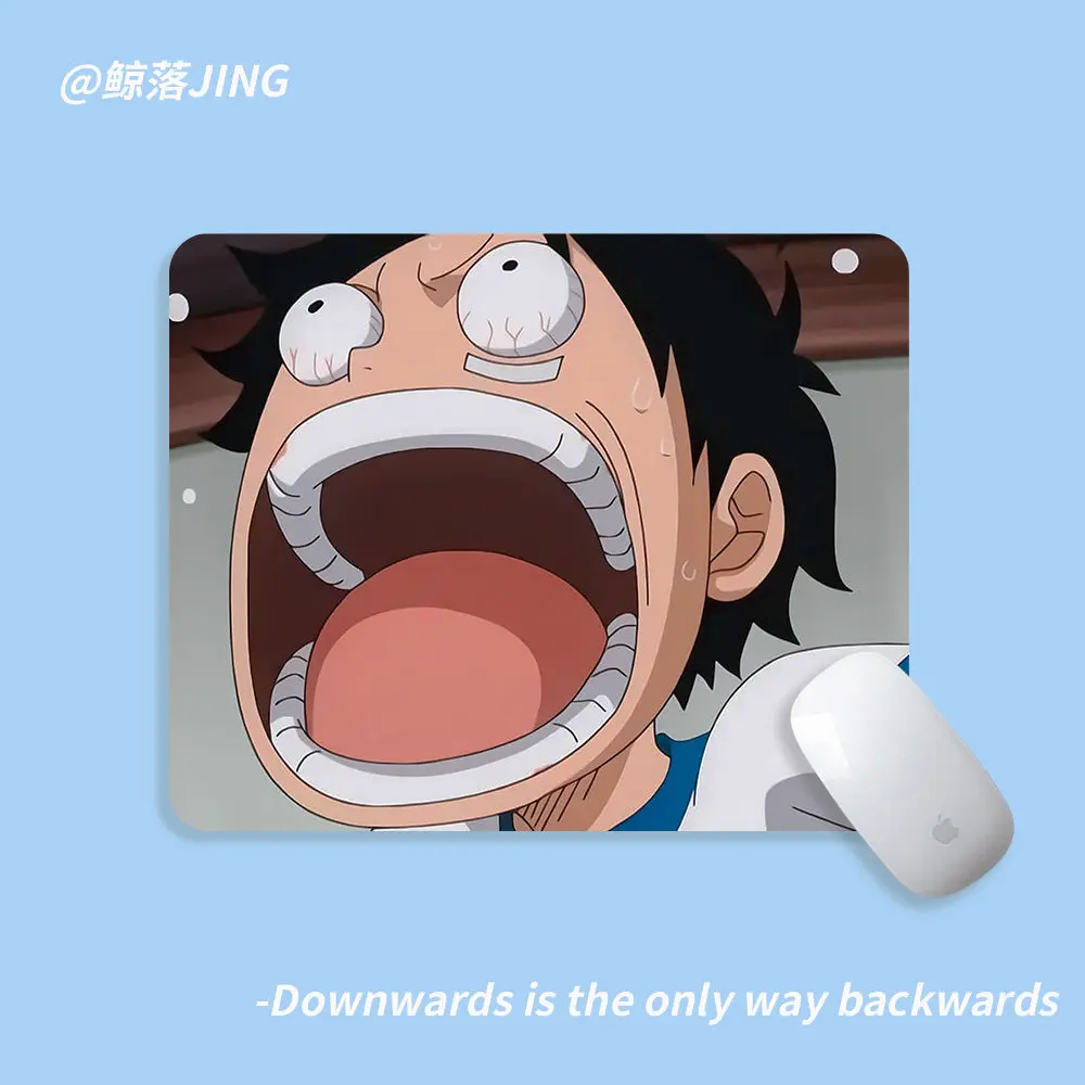 New Cartoon Small-sized Convenient ONE PIECE Leather Mouse Pad Animation Two-dimensional Desktop Mat E-sports Game Keyboard Pad