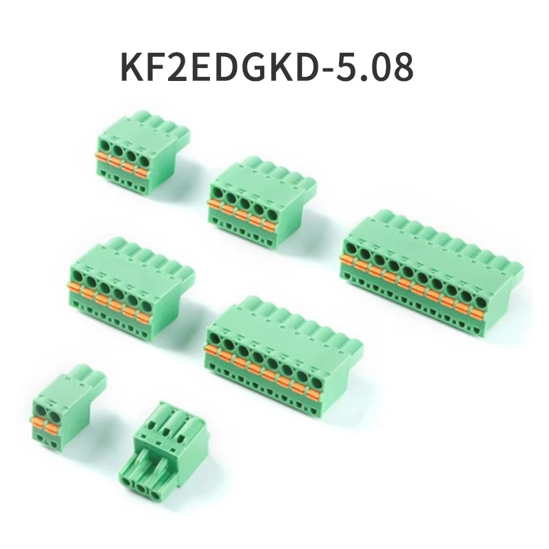 (10 Pieces) KF 2EDGKD 5.08 - 2P 3P 4P ~ 12P Pluggable Connector Terminal 5.08mm Pitch 15EDGKD