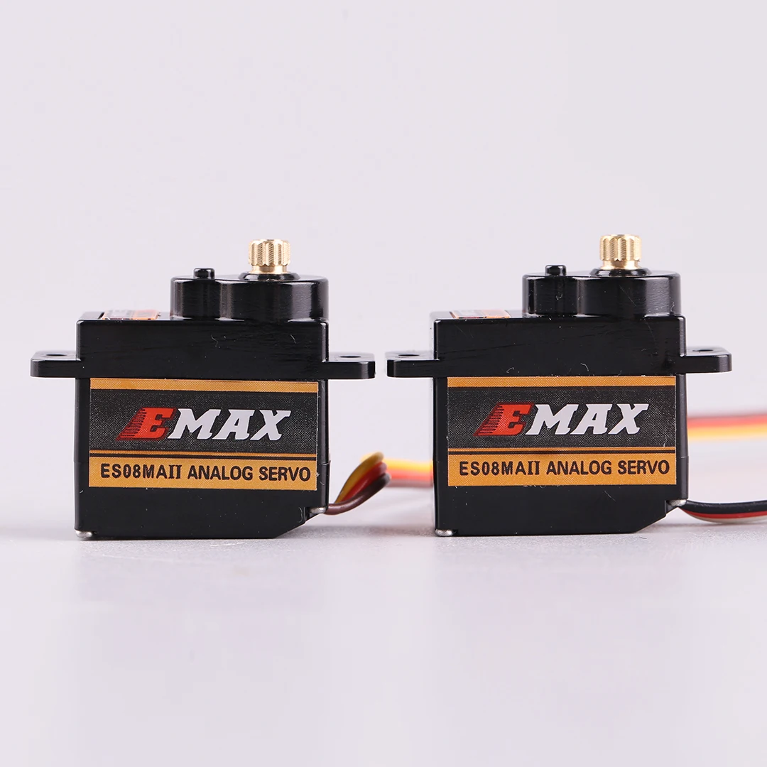 EMAX ES08MA II 12g Analog Metal Gear Servo with Mount & 15T Arm for 1/24 RC Car Model Axial SCX24 Gladiator Upgrade Parts