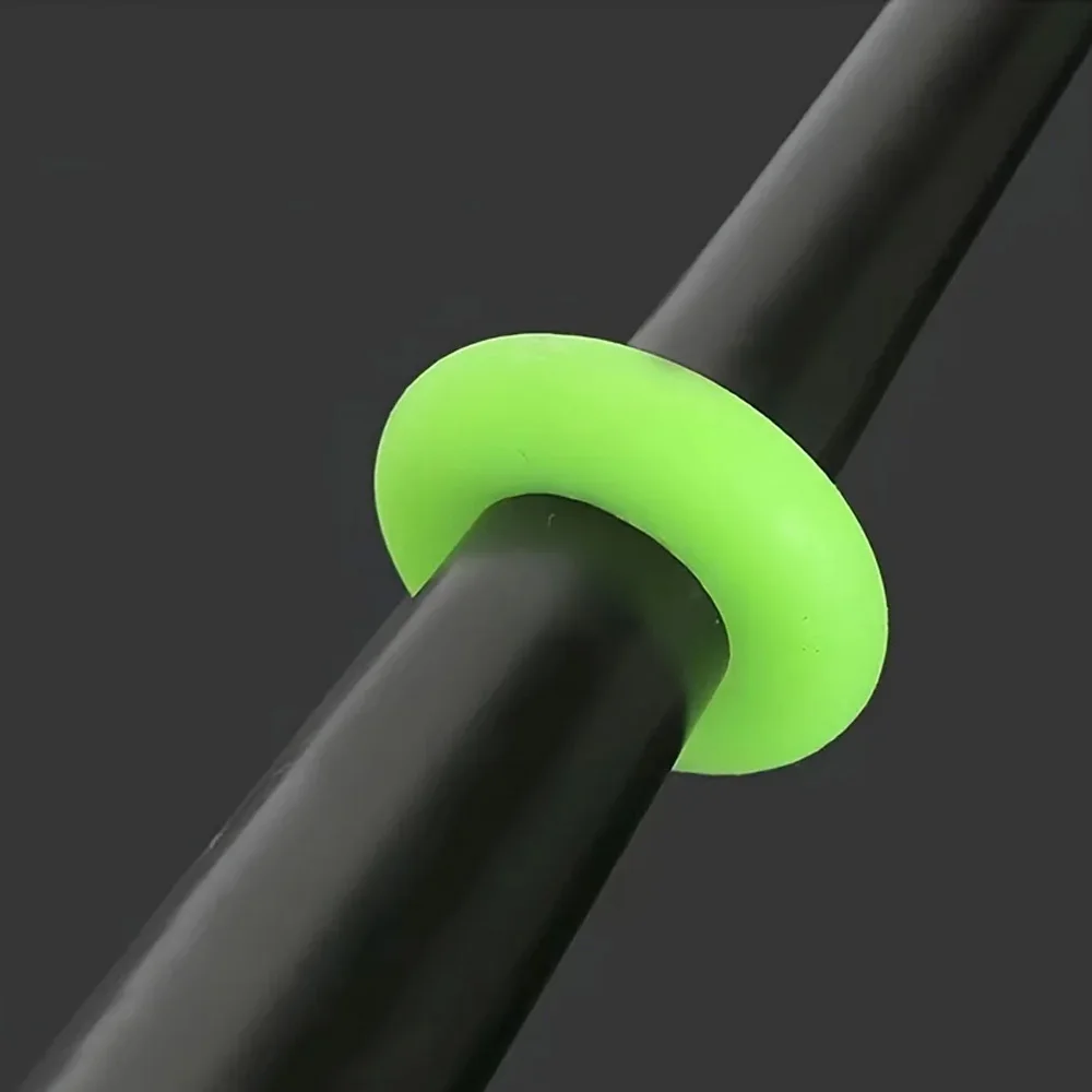 5 قطعة الصيد رود المضادة للانزلاق قضيب حلقة 3 حجم سيليكون O-شكل مقاوم للماء وقف ثابت حلقة كليب أدوات الصيد مقبض الملحقات