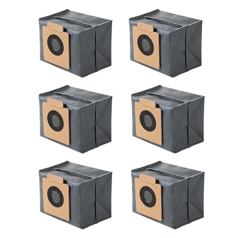 6 قطعة أكياس الغبار ل Eufy Clean X8 Pro جهاز آلي لتنظيف الأتربة محطة فارغة السيارات استبدال إكسسوارات قطع غيار