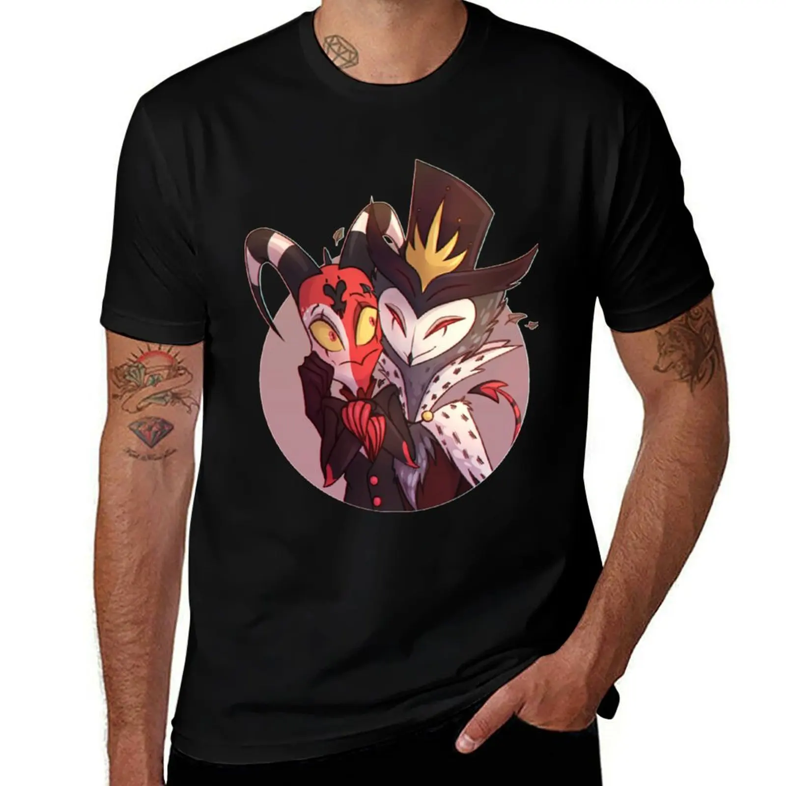 

Blitzo & Stolas T-Shirt Simple Line Art Print Tee