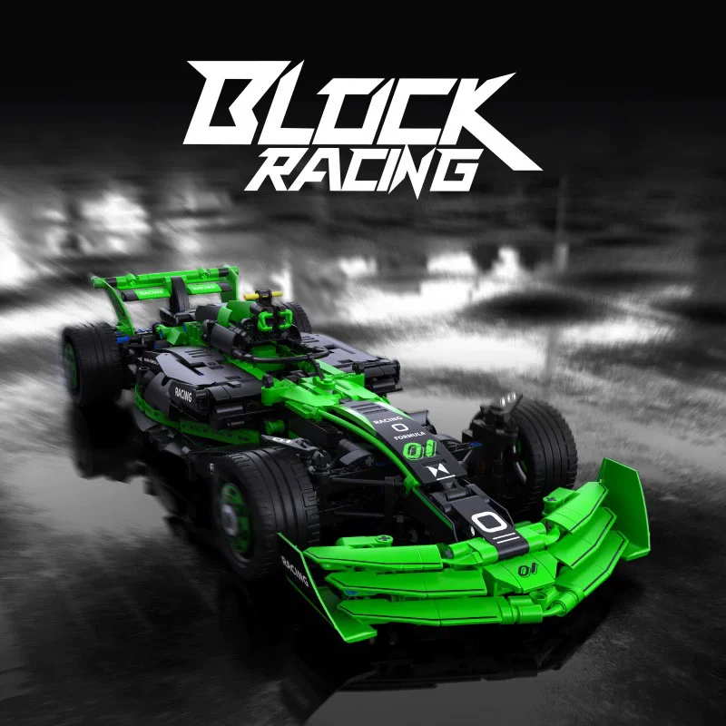 1274 Uds. Técnico MOC Racing C24KS montaje de bloques de construcción DIY F1 modelo de coche juguetes de construcción conjunto adultos niños regalos