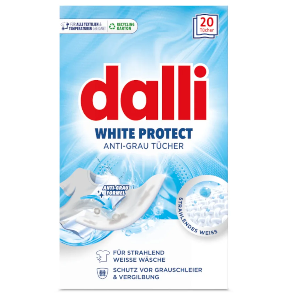 DALLI witte wasdoekjes van stof 20 stuks