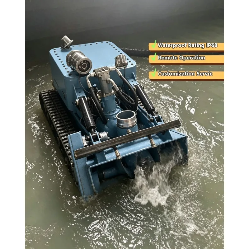 Automatic Submersible Dredging Robot, Urban Sewer Pipeline Blockage & Sludge Removal Equipment Sludge Cleaning Machine