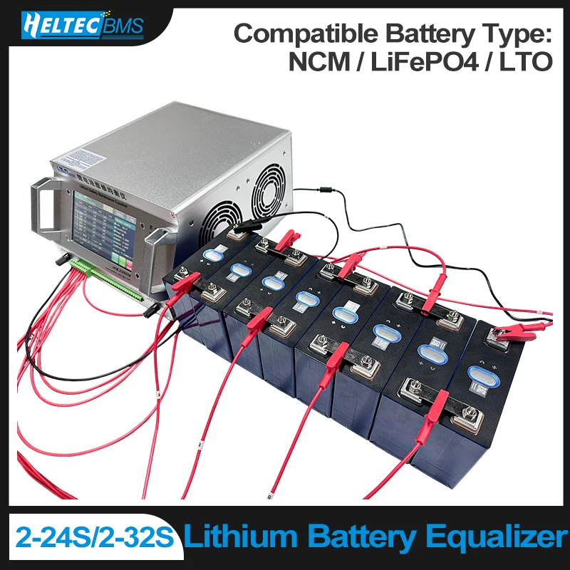 Heltec Lithium Battery Equalizer 2‑24S 2‑32S 4‑25A NCM LiFePO4 LTO Battery Pack Balancer Auto Balance Repair Instrument