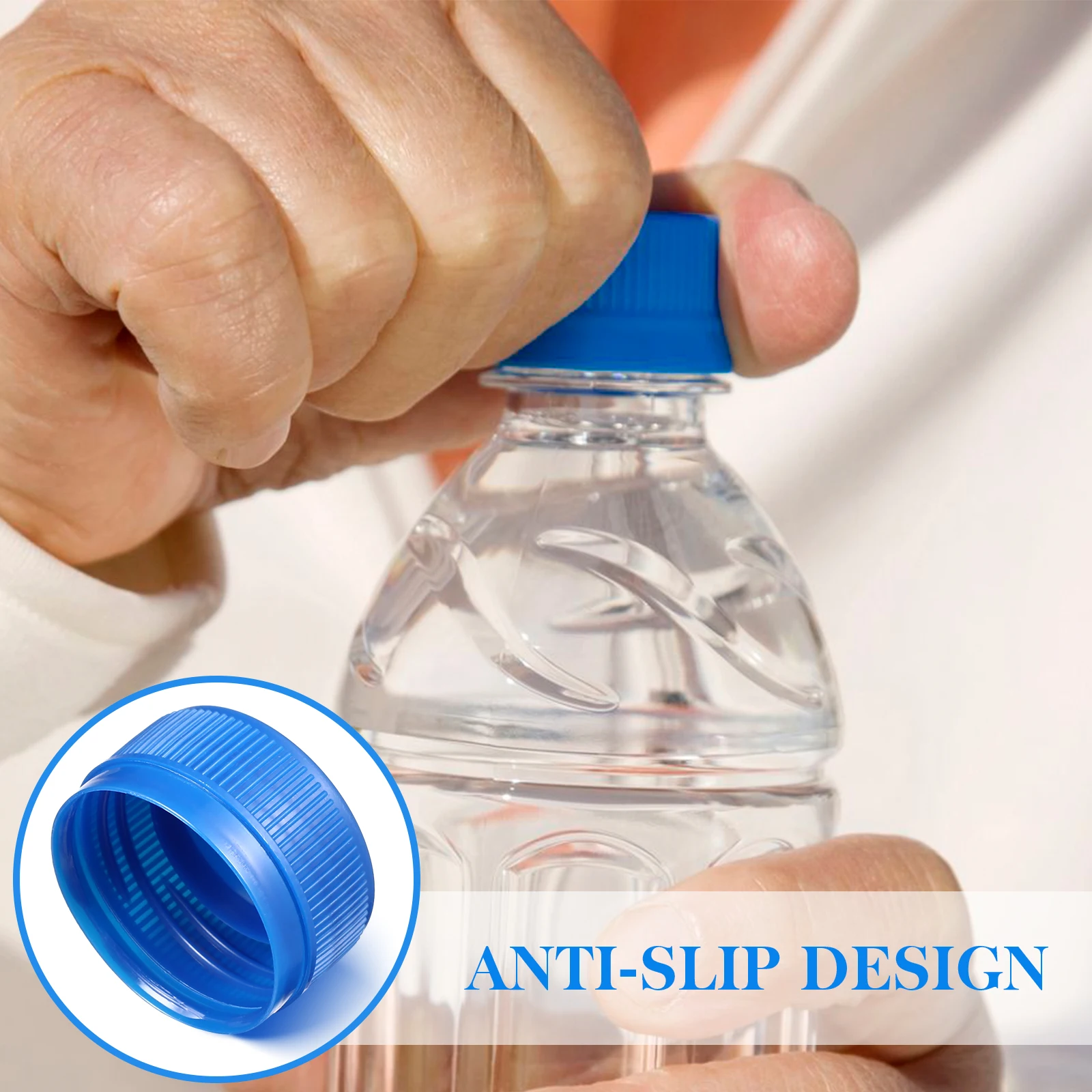 

100 Pcs Plastic Bottle Cap Water Toppers White DIY Craft Covers Kids Art Class Reusable Safe Environmental Protection Kitchen