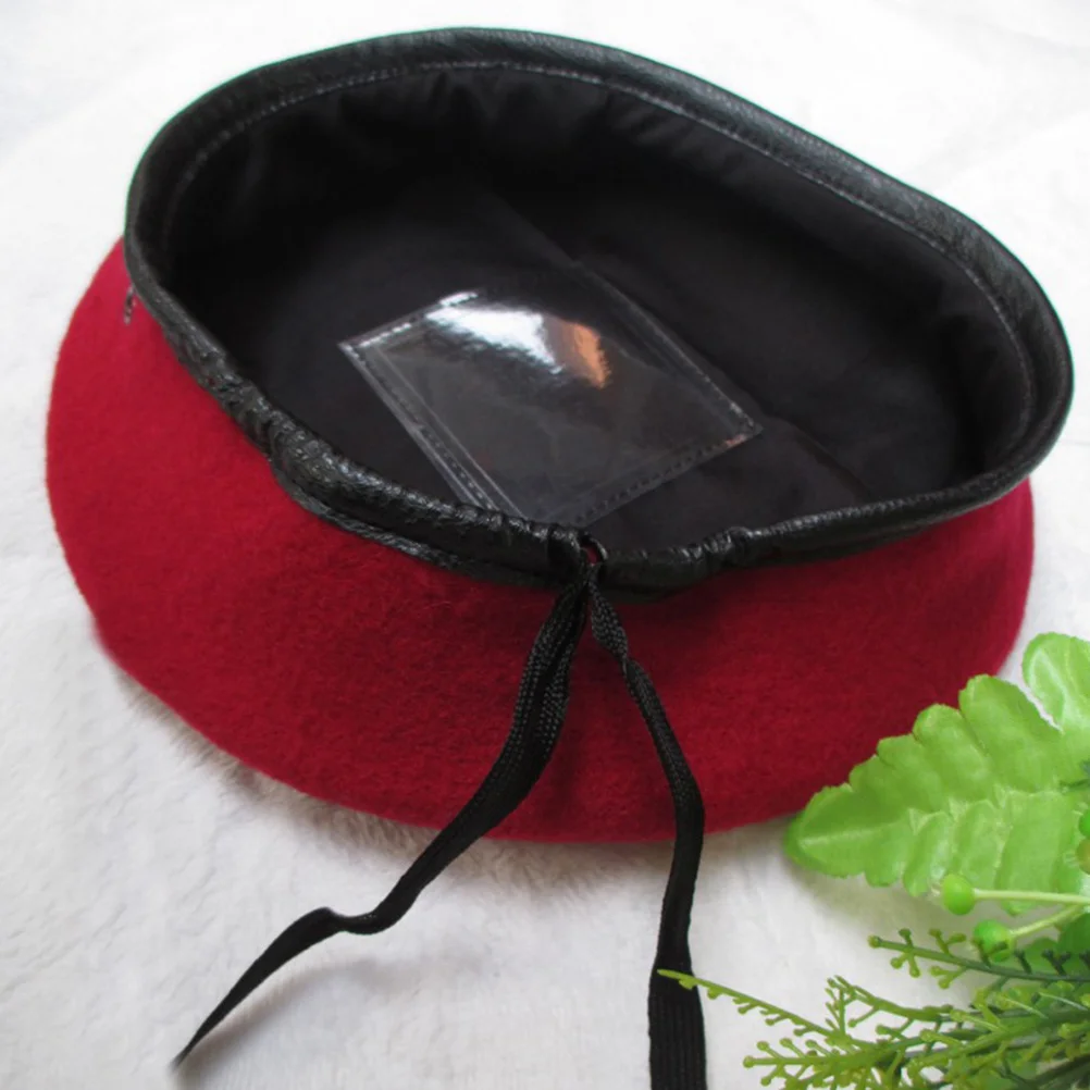 

Beret Hat Red For Men Women Lightweight Warm Fashion Peaked Women Beret Hat Cap Unisex Sun Driving Headwear Flax