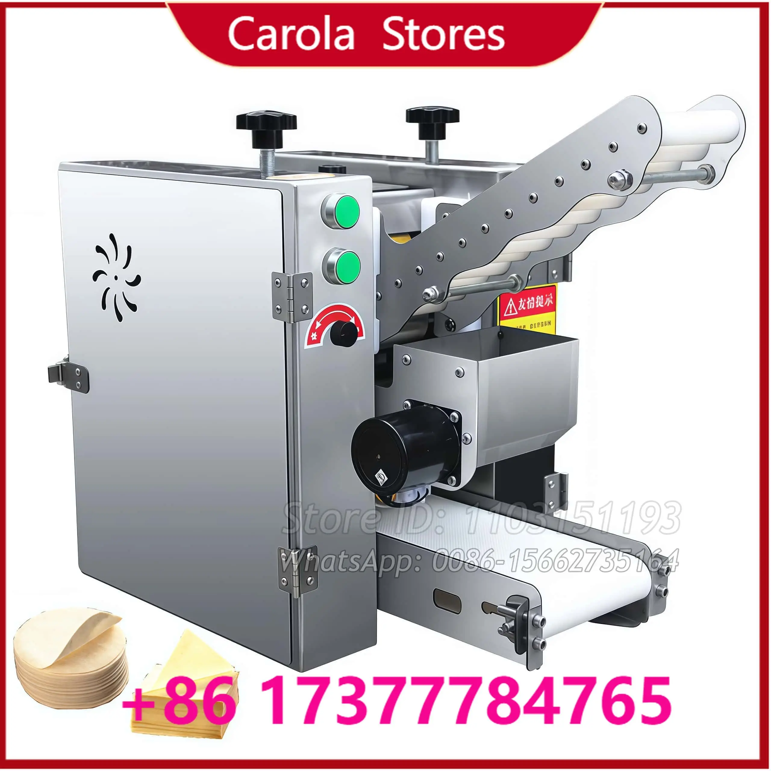 Automatic Big Size Dumpling Skin Wrapper Making Machine Steamed Bun Wrapper Spring Roll Skin Maker Tortilla Chapati Roti Machine