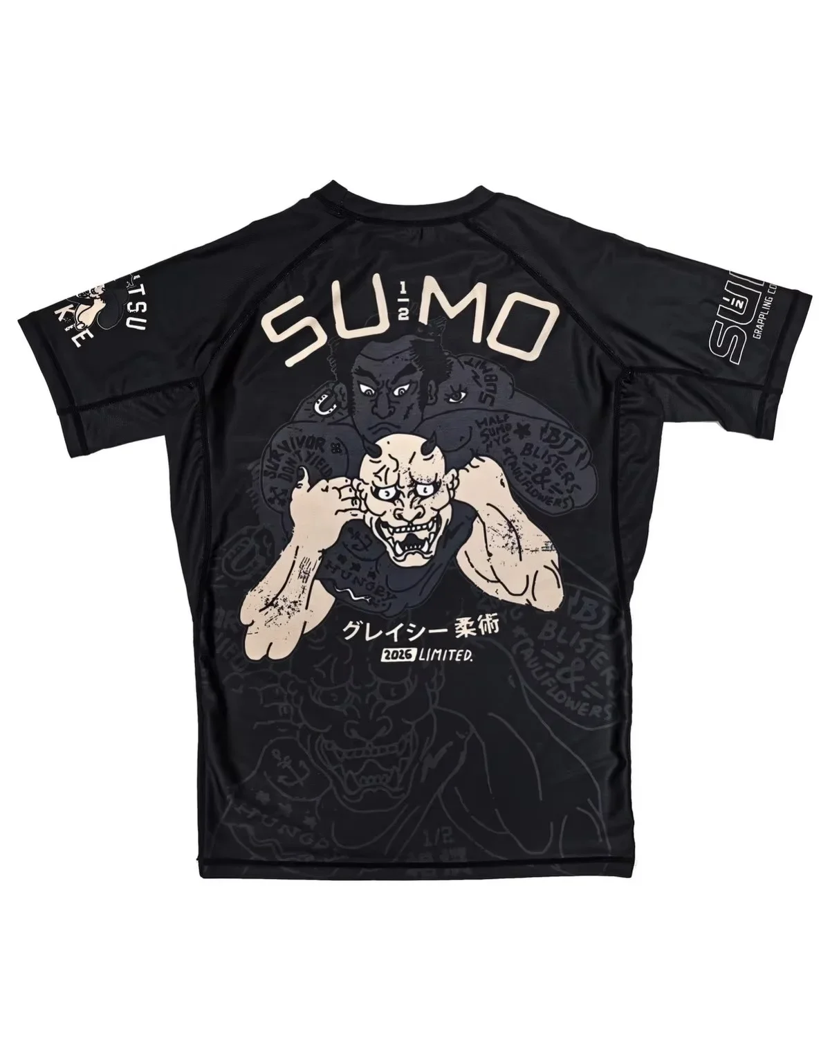 2026 Sommer Jiu-Jitsu Anti-Abrieb T-Shirt, Y2K-Print Schnelltrocknendes, eng anliegendes Kurzarm-Trainingsshirt für Herren – Detail 9