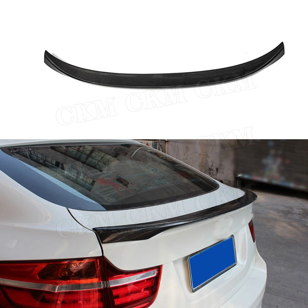 

Carbon Fiber Rear Trunk Lip Spoiler Bumper Wings For BMW X6 E71 F16 2008-2018 M Style Car Boot External Decoration