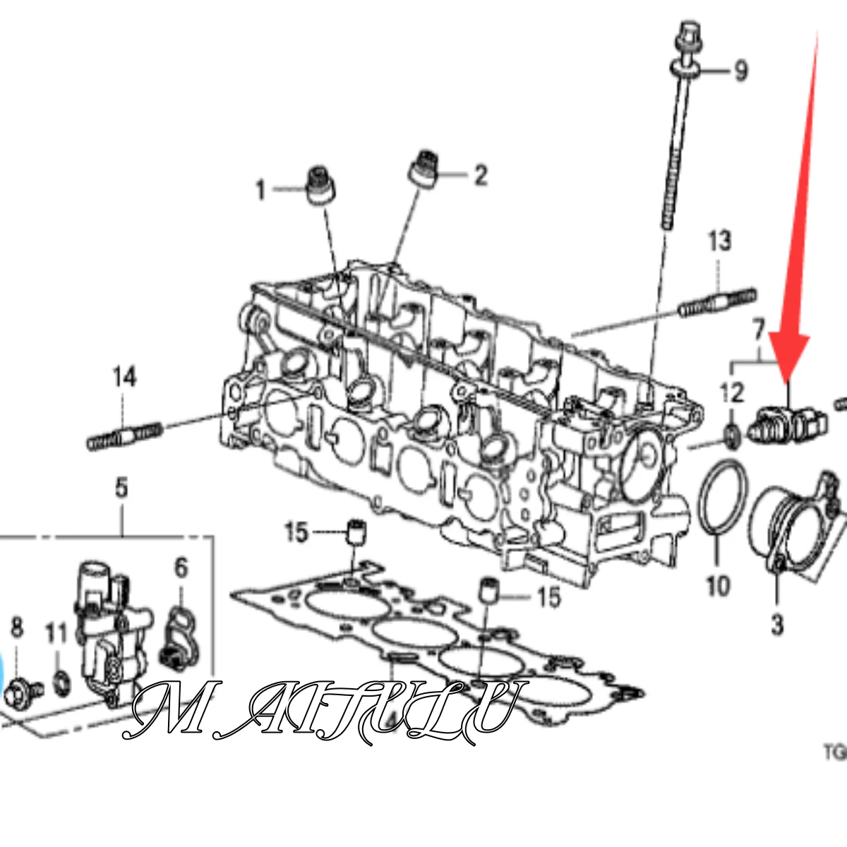 エンジンシリンダーヘッドセンサー,カムシャフトポジションセンサー,ホンダCR-Zジャズソンセットインシグナに適しています,37510-rb0-003