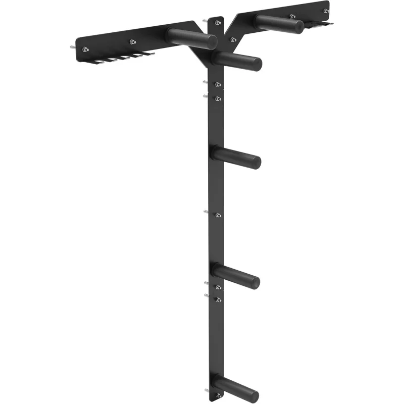 

Weight Plate Storage Rack, Wall Mounted Weight Holder, Bumper Storage for Home Gym, Fit 1"and 2"Plates