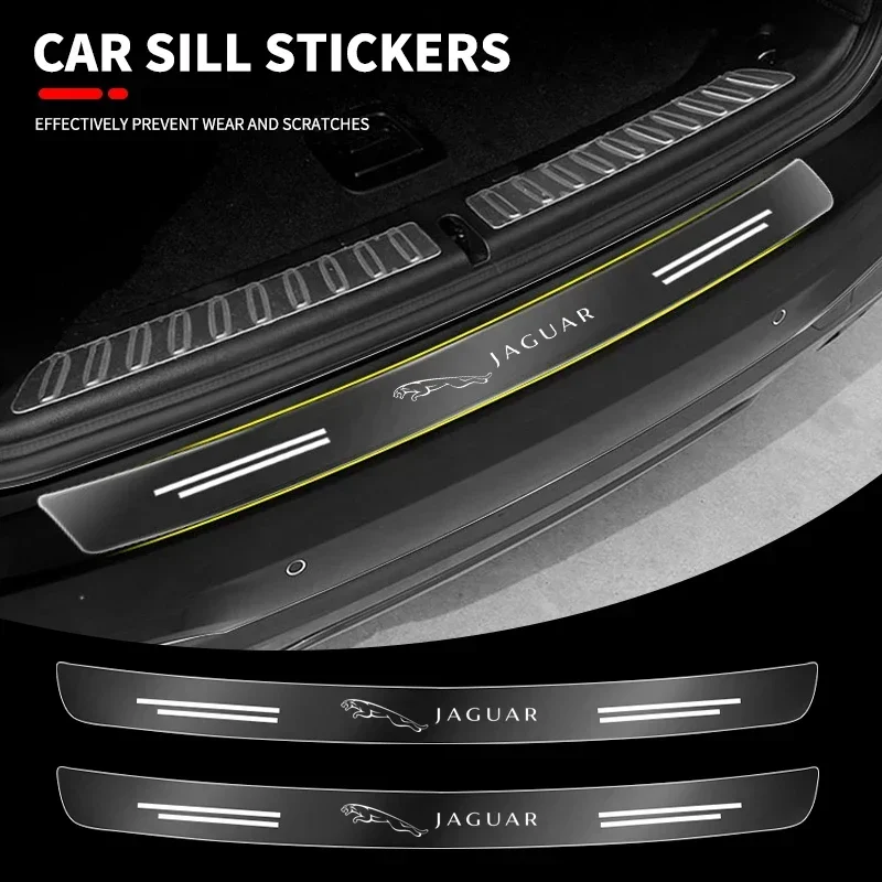

Transparent Car Rear Trunk Bumper Guard Stickers For Jaguar XE XF XJ F-Type F-Pace XKR XEL XFL S F XK XJL XJ6 XJS E-Pace I-Pace