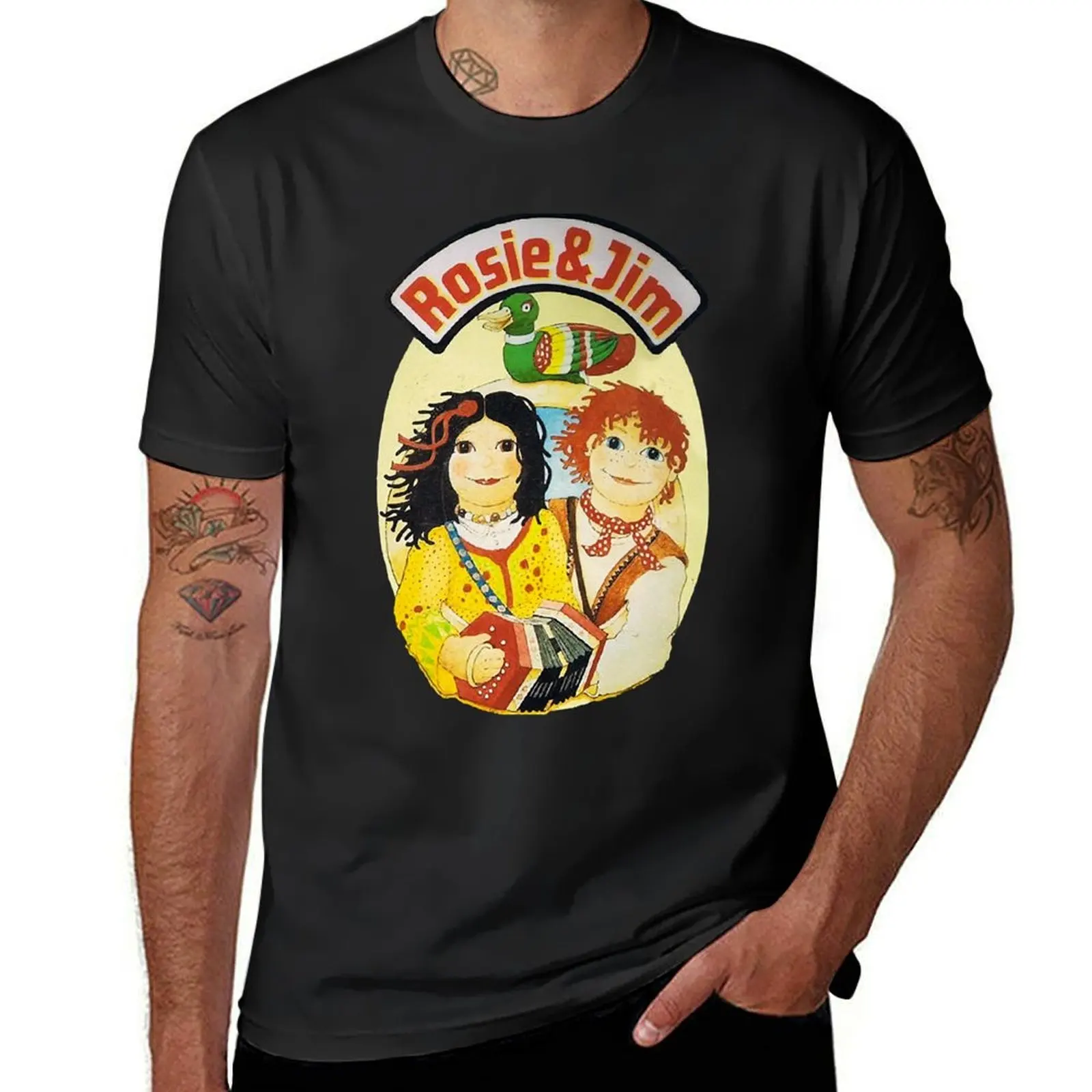 Rosie and Jim rag dolls T-Shirt sports fans funnys men clothing