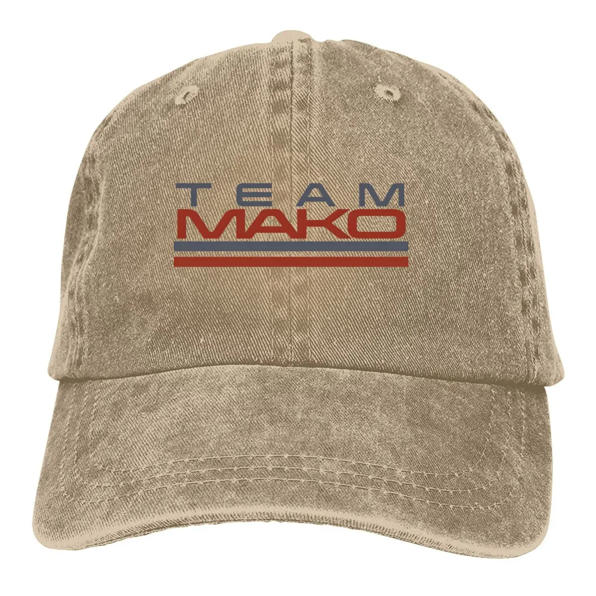 

Бейсболка Team Mako для мужчин и женщин, Снэпбэк Кепка с козырьком и эффектом массы, для игр