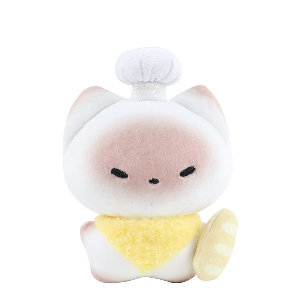Toast Super Cute JxChef Cat Butter pour femmes et filles, porte-clés en peluche créatif, pendentif de voiture, décoration de sac à dos exquise, cadeaux