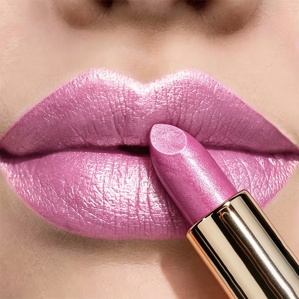 JUJU DREAM Metallic Shimmer Lipstick High-Pigment Smooth Finish Long-Lasting Glam Lip Makeup