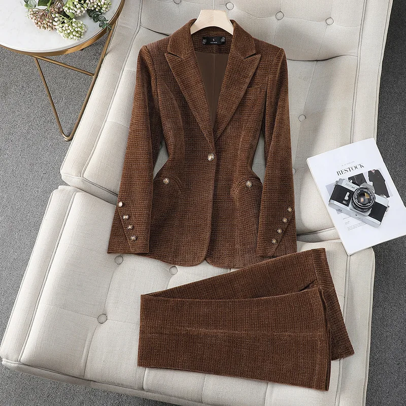 

Women's Suit Jacket2025New Spring and Autumn Fashionable Elegant Goddess Style Casual Suit Business Outfit Workwear