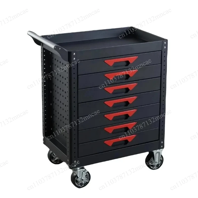 For Home and Garage 7 Drawers Tool Trolley Knock Down Style Metal Storage Organizer