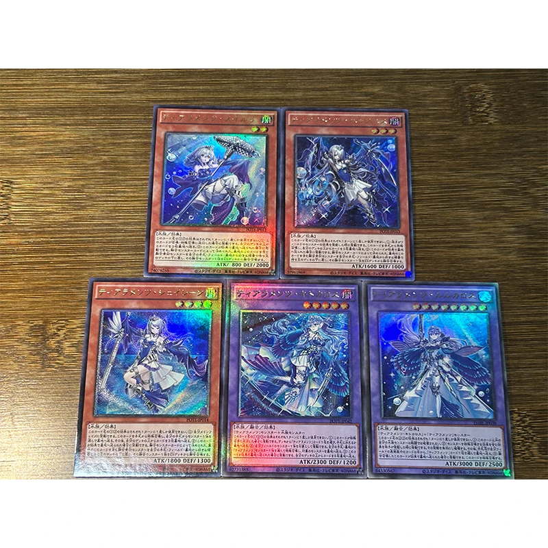 5Pcs/set Yu-Gi-Oh! Tearlaments Merrli Tearlaments Havnis DIY Homemade Game Toys Collection Card Christmas Birthday Gift