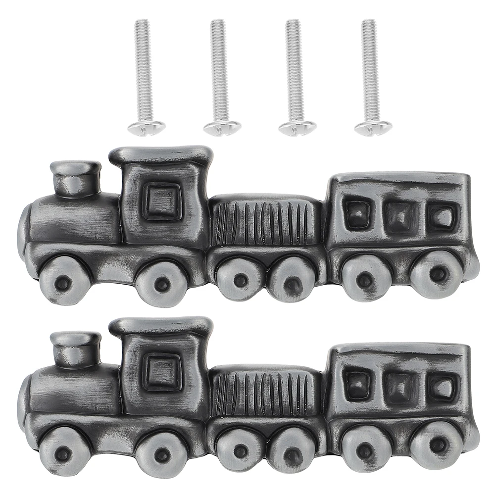 

1Set Playful Trainshaped Wardrobe Handles Kids Drawer Pulls Durable Material Bright Colors Easy Setup Kids Dresser Knobs