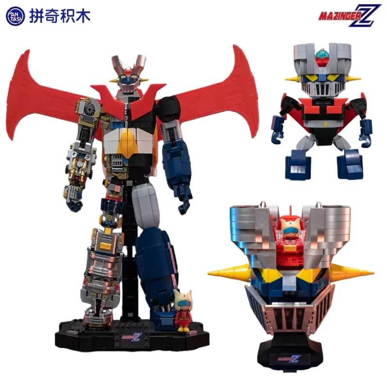 

Pantasy Co-branded Mazinger Z Semi-perspective Mecha Children's Build Transforming Mecha Desktop Toy Model Ornament Gift