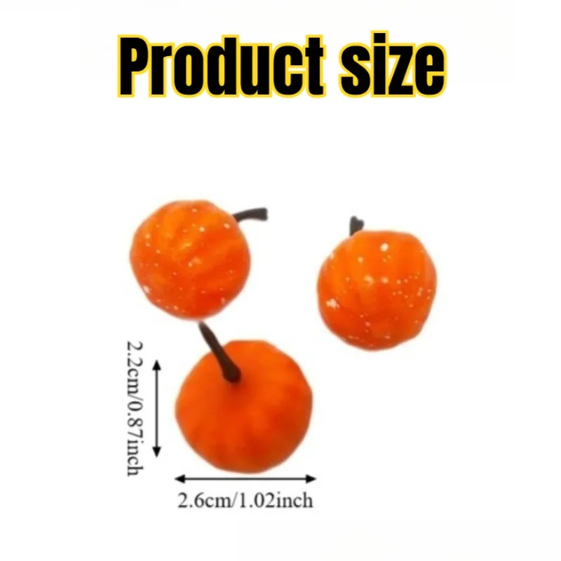 100pcs/set autumn harvest festival halloween thanksgiving festival artificial foam mini pumpkin creative holiday decoration