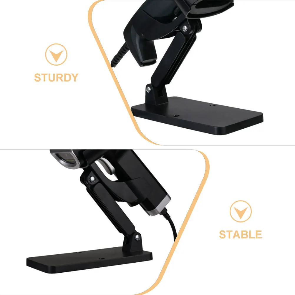 حامل ماسح الباركود ABS خفيف الوزن ومتين عملي للماسحات الضوئية المحمولة والمكتب والسوبر ماركت يستخدم حامل الماسح الضوئي