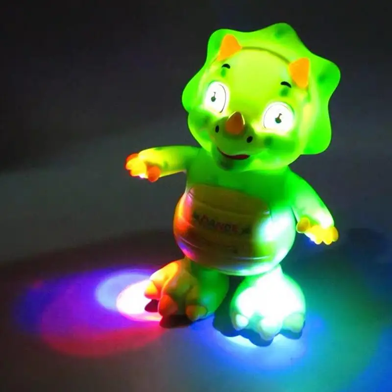 Dancing Dinosaur Robot Funny Electronic Dinosaur Toy Music Lighting Educational Puzzle Dinosaur Toy for Boys Girls Kids Toddler