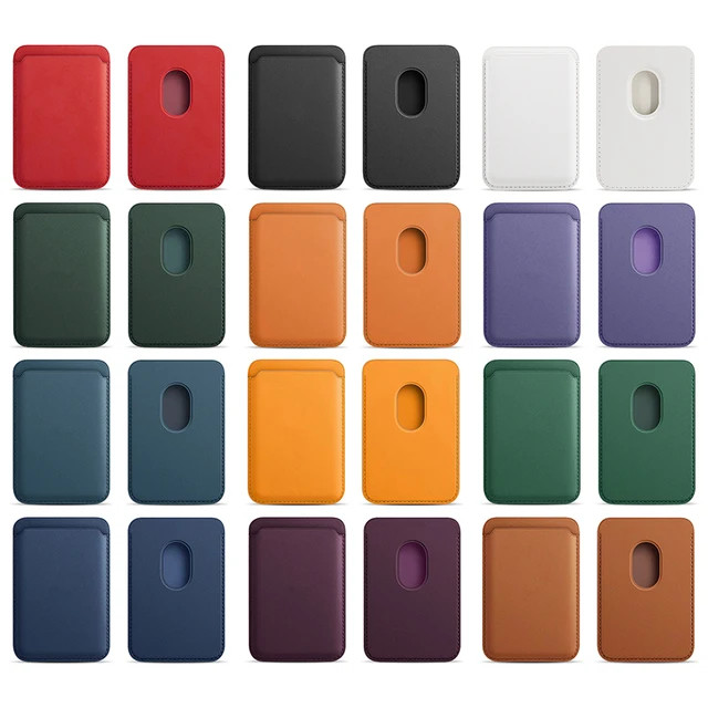 Magnetyczne etui na karty Portfel ze stojakiem Skórzane etui na iPhone'a 12 Torba na karty do etui magnetycznego Magsafing Pokrowiec na kartę