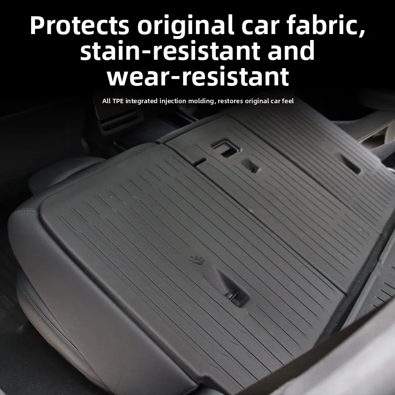 For Tesla New Model Y Juniper Rear Seat Back Cover Backrest Protector TPE Trunk Anti-scratch Pad Anti-dirty Mat Interior - view 3