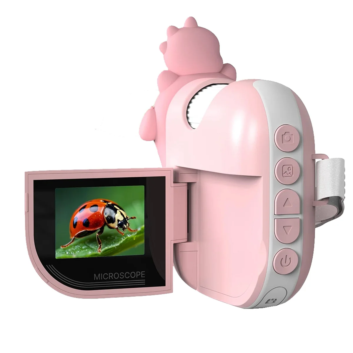 مجهر للأطفال، مجهر صغير مع 8 مصابيح LED قابلة للتعديل، JAS