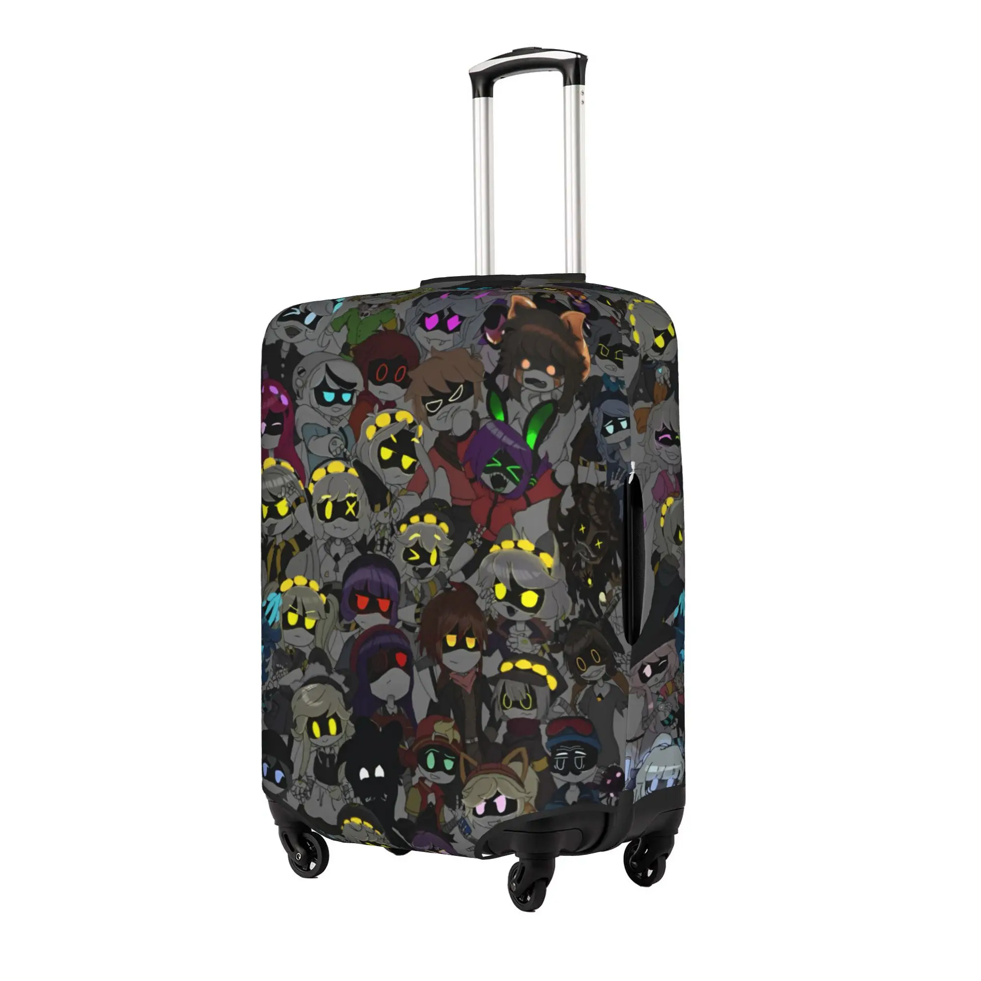 Custom Funny M-Murders Dronesed Luggage Cover Protector Washable Cartoon Anime Printed Travel Suitcase Covers 2