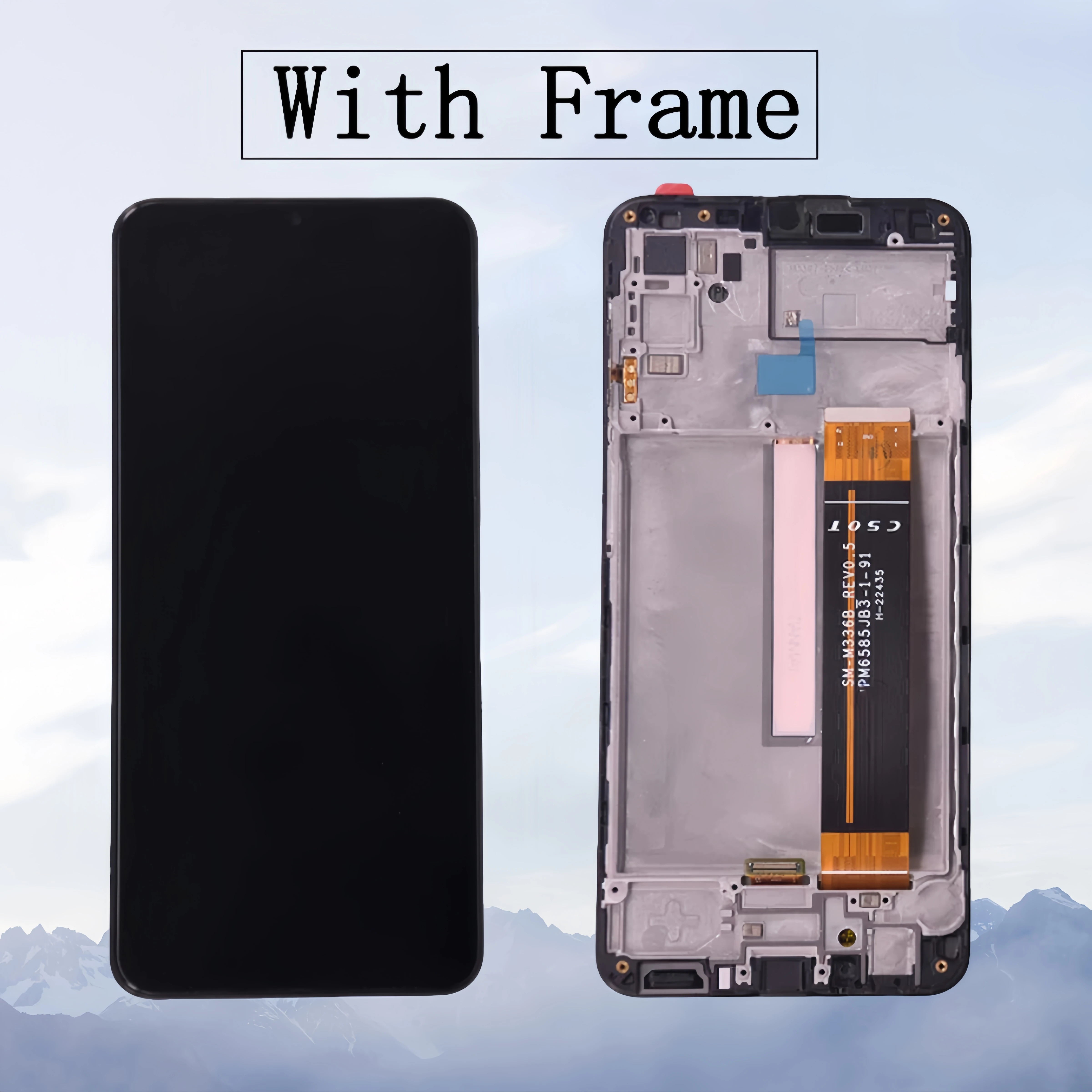 LCD Display Touch Screen Digitizer Assembly Replacement, Samsung Galaxy M33 5G, M336, SM-M336B, M336K, M336BU, M336B/DS