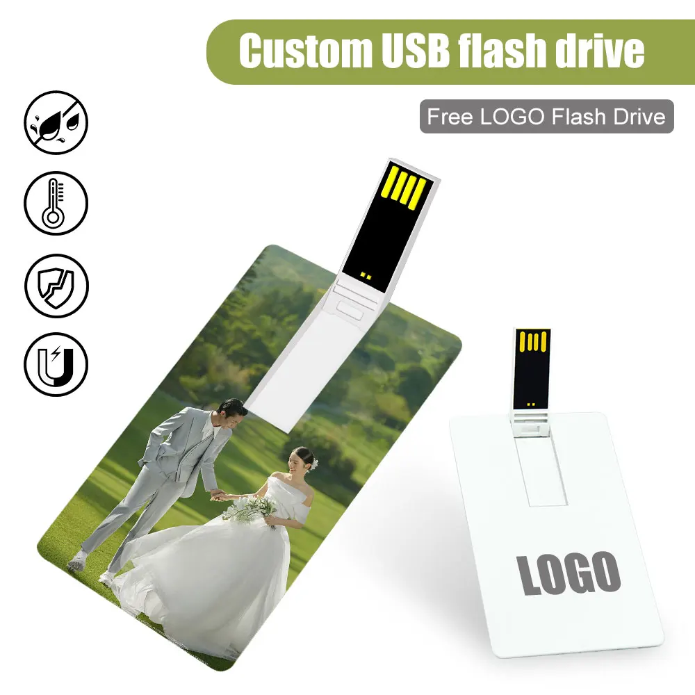 USB 뱅크 카드 메모리 스틱 펜 드라이브, 방수, 높은 판매 펜 드라이브, 신용 카드 모델, USB 플래시 드라이브, 64GB, 32GB, 16GB, 4GB, 10 개