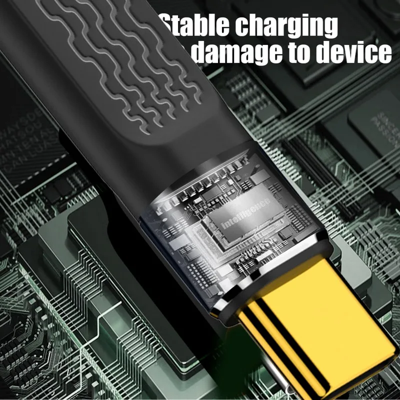 240W 40Gbps Short USB C To USB C Cable Fast Charging Type C Cord High Speed Data Transfer 8K Flat Data Charging Extension Cable