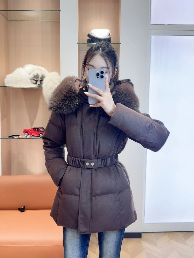 

OFTBUY Women's Down Jacket Real Fur Coats for Woman 2025 Korean Dongdaemun High Quality Clothing Female Clothing Warm Fur Jacket
