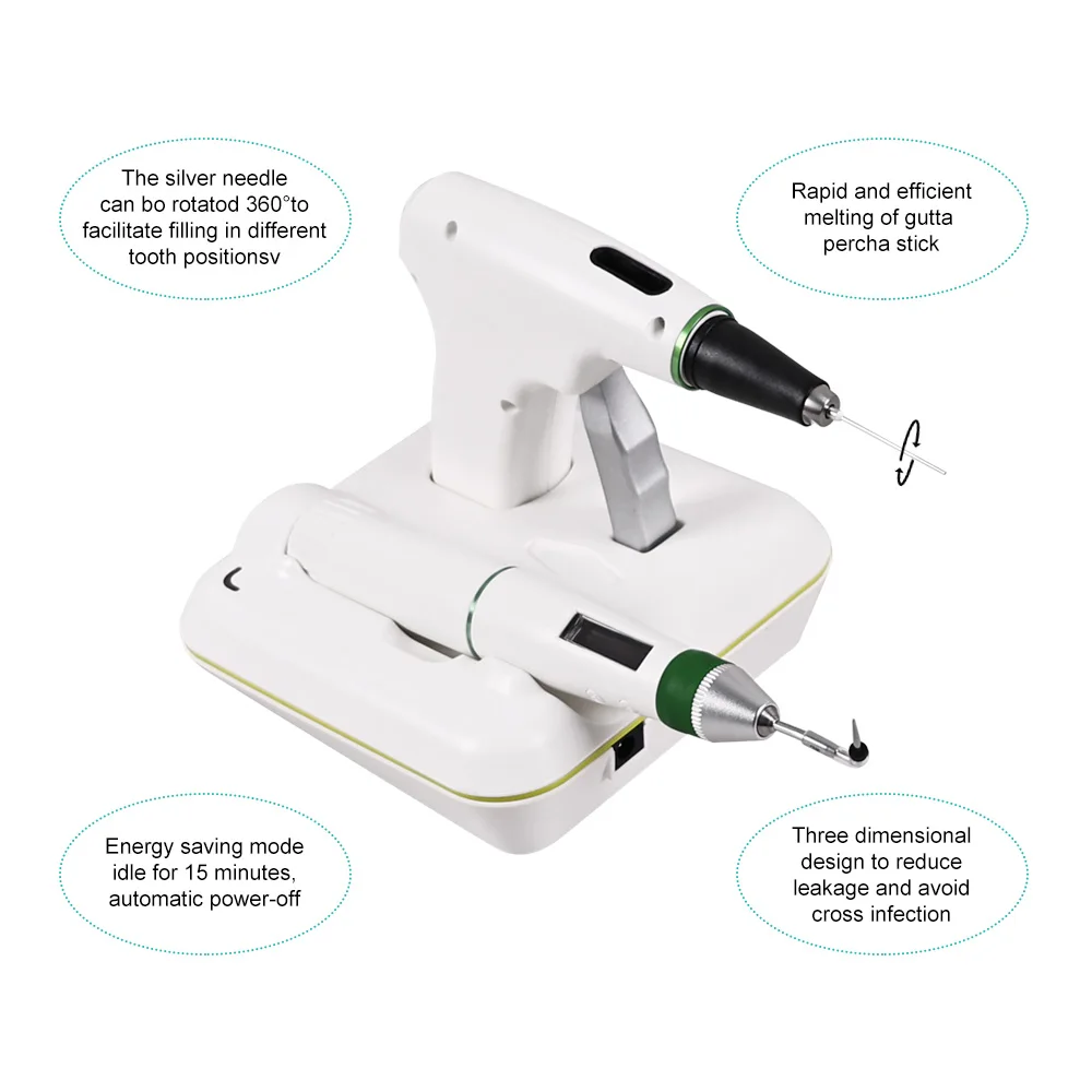 Wireless Dental Endodontic Obturation System Hot Melt Root Canal Heated Gun Pen Fast-Fill Gutta Percha Device Dentist Tools