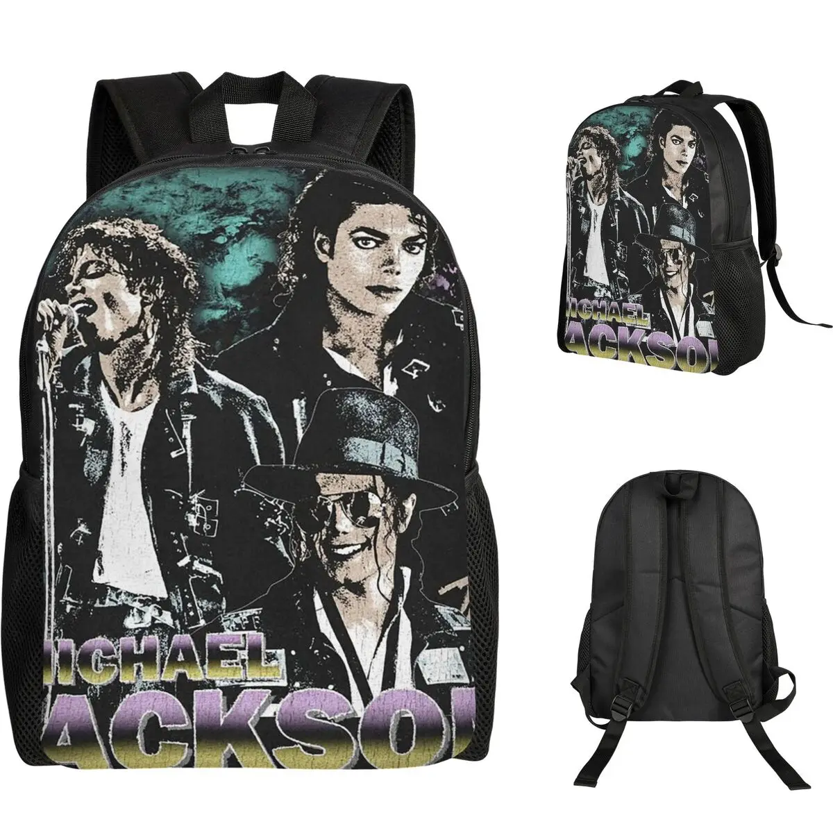 

Рюкзак Майкла Джексона для студентов, школьная сумка для мальчиков и девочек, сумка для ноутбука, сумки через плечо