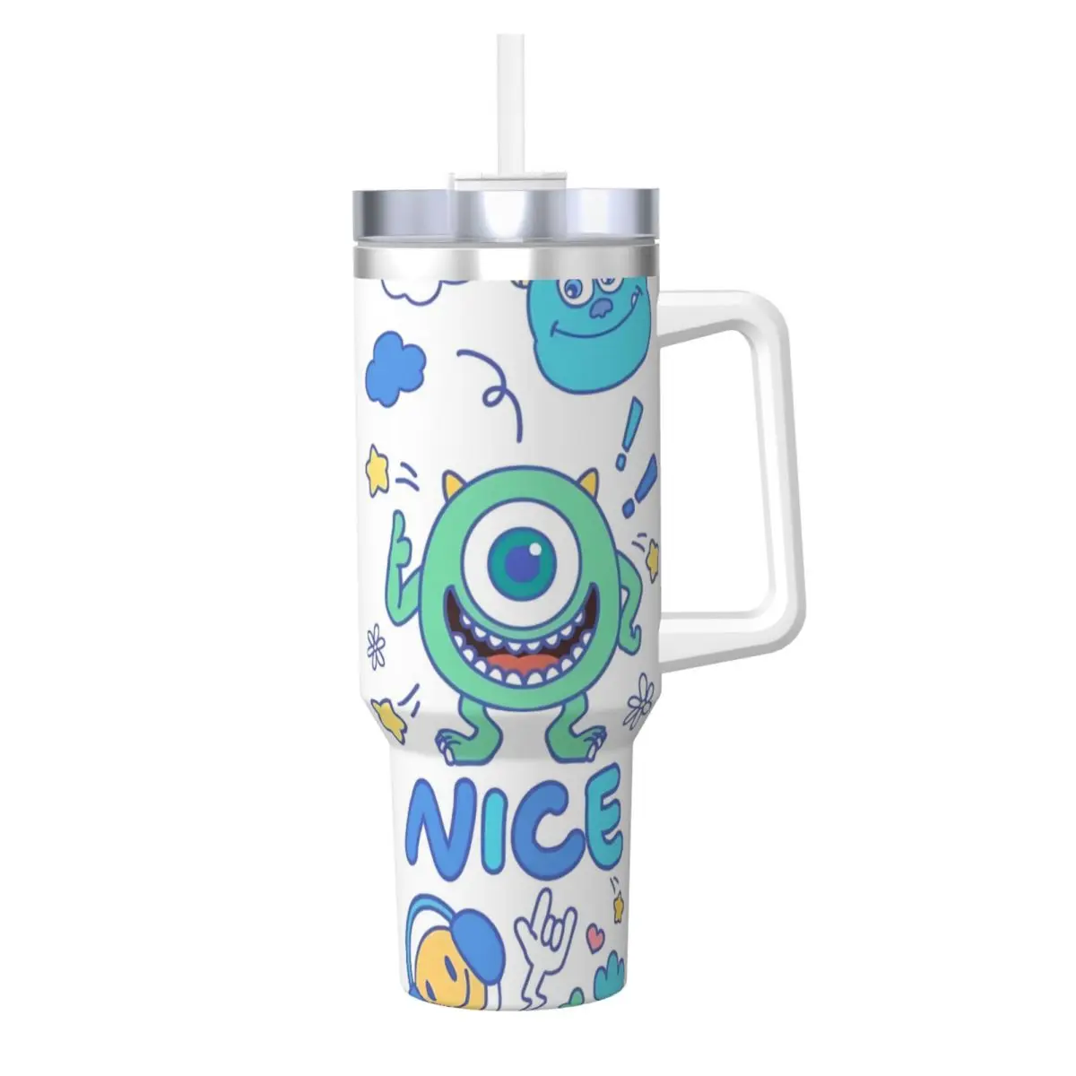 James P. Sullivan Miniso Tumbler Cold and Hot Water Bottle Leakproof Stainless Steel Thermal Cups Custom DIY Beach Mugs Cup